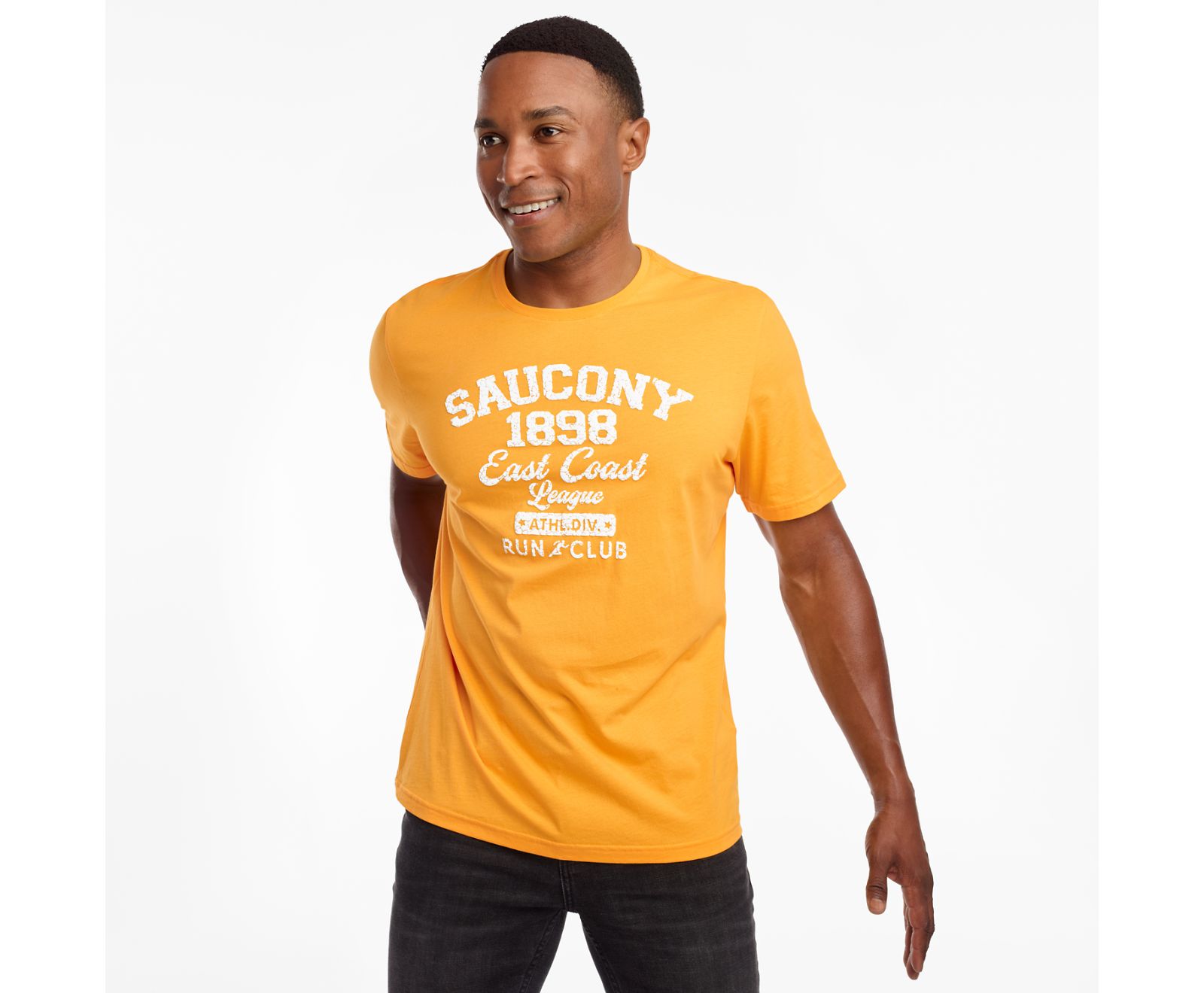 Saucony Rested Short Sleeve Men's Shirts Yellow | AU 629TCEV